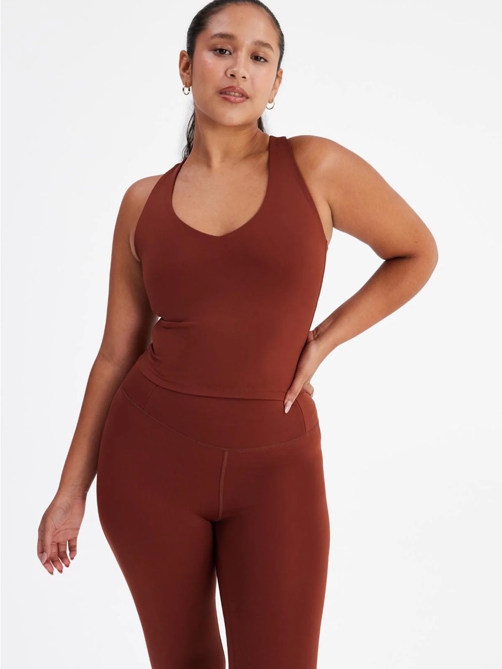 Girlfriend Collective Float Flow Tank, Mahogany, size S